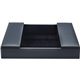 Dacasso Leatherette Enhanced Conference Room Organizer - Desktop - Navy Blue - Leatherette, Velveteen - 1 Each