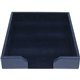 Dacasso Desk Tray with Lid - Leather - Blue