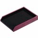 Dacasso Single Letter / Legal Front Load Tray - 2" x 10.5" - Leather - Burgundy