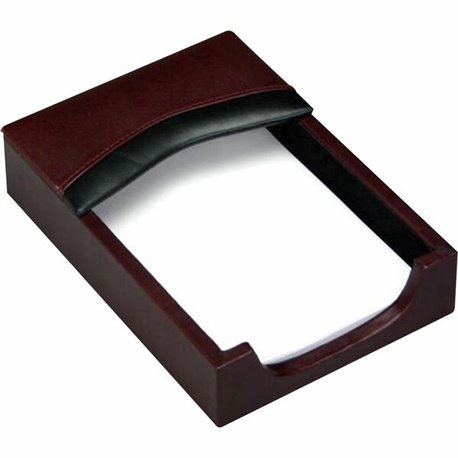 Dacasso Memo Holder - 33" x 24.5" - Leather - Burgundy