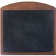 Dacasso Walnut & Leather Mouse Pad - 10" x 9.50" Dimension - Black, Walnut - Leather, Wood - 1 Pack