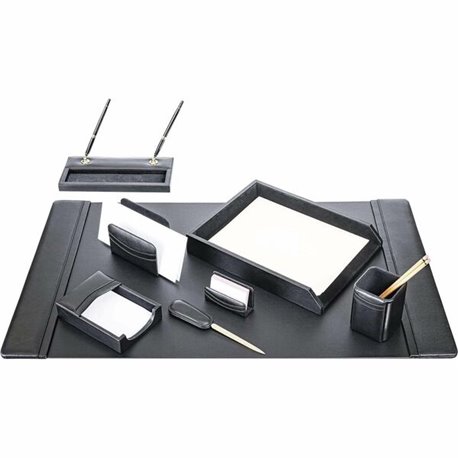 Dacasso Leather 8-Piece Desk Set - 1 Each