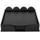 Dacasso Leatherette Conference Room Set - Rectangular - 17" Width - Leatherette, Velveteen - Black