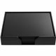 Dacasso Leatherette Conference Room Set - Rectangular - 20" Width - Leatherette, Velveteen - Black