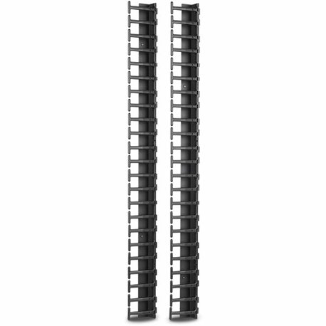 APC by Schneider Electric Vertical Cable Manager for NetShelter SX 600mm Wide 48U (Qty 2) - Cable Manager - Black - 1 - 6U Rack 