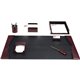 Dacasso Two-Toned Leather 7-Piece Desk Pad Kit - 1 Each