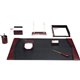 Dacasso Two-Toned Leather 8-Piece Desk Pad Kit - 1 Each