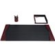 Dacasso Two-Tone Leather 3-Piece Desk Pad Kit - 1 Each