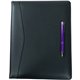 Dacasso Deluxe Letter Portfolio - 8 1/2" x 11" - Black - 1 Each