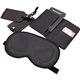 Dacasso Leather Travel Accessory Set - Leather - Black - 1 Each