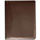 Dacasso Letter Pad Folio - 8 1/2" x 11" - Chocolate Brown - 1 Each