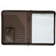 Dacasso Deluxe Letter Portfolio - 8 1/2" x 11" - Chocolate Brown - 1 Each