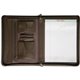 Dacasso Letter Portfolio - 8 1/2" x 11" - Chocolate Brown - 1 Each