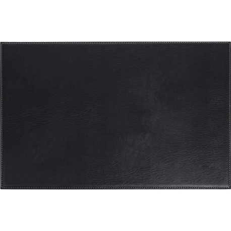 Dacasso Leatherette Square Corner Placemat - Home, Office, Conference Room - 17" Length x 12" Width - Rectangular - Synthetic Su