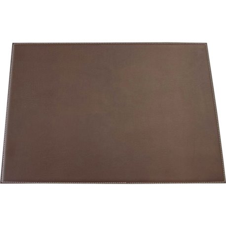 Dacasso Leatherette Square Corner Placemat - Home, Office, Conference Room - 17" Length x 12" Width - Rectangular - Synthetic Su