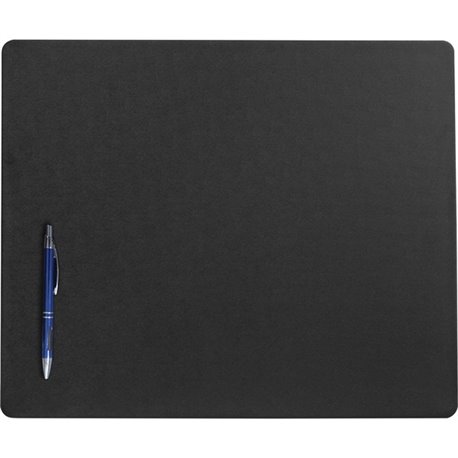 Dacasso Leatherette Conference Pad - 17" Width x 14" Depth - Felt Backing - Leather - Black