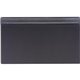 Dacasso Top Rail Desk Pad - 34" Width x 20" Depth - Felt Black Backing - Leather - Black