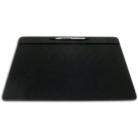 Dacasso Leatherette Top-Rail Conference Pad - Rectangular - 17" Width x 14" Depth - Felt - Leatherette - Black