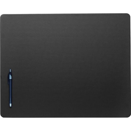 Dacasso Leatherette Conference Table Pad - Rectangular - 20" Width x 16" Depth - Felt Black Backing - Leatherette - Black