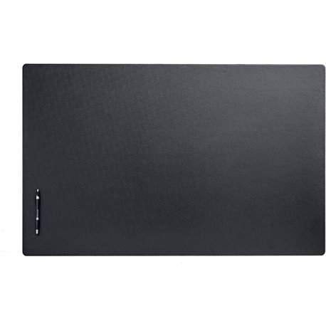 Dacasso Leatherette Desk Mat - Rectangular - 38" Width x 24" Depth - Felt - Leatherette - Black