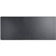 Dacasso Leather Keyboard/Mouse Desk Mat - Rectangular - 30" Width - Top Grain Leather, Velveteen - Black