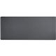 Dacasso Leatherette Keyboard/Mouse Desk Mat - Rectangular - 30" Width - Leatherette, Velveteen - Black