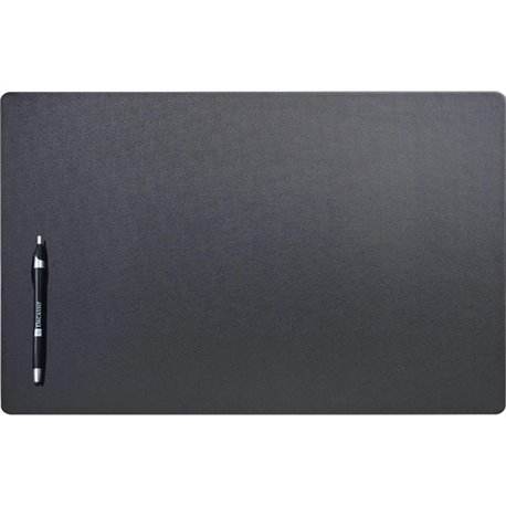 Dacasso Leatherette Conference Pad - Rectangular - 22" Width - Leatherette, Velveteen - Black