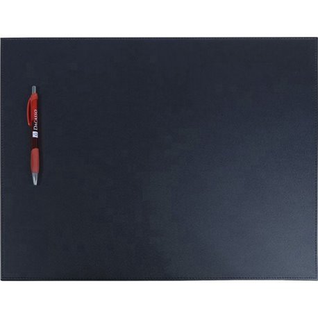 Dacasso Leatherette Conference Table Pad - Rectangular - 17" Width - Leatherette, Velveteen - Black