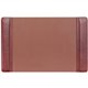 Dacasso Leather Side-Rail Desk Pad - Rectangular - 22" Width x 14" Depth - Felt Mocha Backing - Top Grain Leather - Mocha