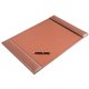 Dacasso Rustic Leather Side-Rail Desk Pad - Rectangular - 25.5" Width x 17.25000" Depth - Felt - Leather