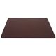 Dacasso Leather Desk Mat - Rectangular - 38" Width x 24" Depth - Felt - Top Grain Leather - Chocolate Brown