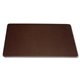 Dacasso Leatherette Conference Table Pad - Rectangular - 17" Width x 14" Depth - Felt - Leatherette - Chocolate Brown