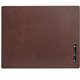 Dacasso Leather Desk Mat - Rectangular - 24" Width x 19" Depth - Felt - Leather - Chocolate Brown