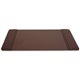 Dacasso Leather Desk Pad - Rectangular - 22" Width x 14" Depth - Felt Brown Backing - Top Grain Leather - Chocolate Brown