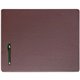 Dacasso Leatherette Conference Table Pad - Rectangular - 20" Width - Leatherette, Velveteen - Chocolate Brown