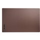 Dacasso Leatherette Desk Mat - Rectangular - 38" Width - Leatherette, Velveteen - Chocolate Brown