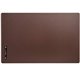 Dacasso Leatherette Desk Mat - Rectangular - 34" Width - Leatherette, Velveteen - Chocolate Brown