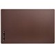 Dacasso Leatherette Desk Mat - Rectangular - 30" Width - Leatherette, Velveteen - Chocolate Brown