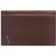 Dacasso Leather Top-Rail Desk Pad - Rectangular - 38" Width - Top Grain Leather, Leatherette - Chocolate Brown