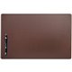 Dacasso Leatherette Conference Pad - Rectangular - 22" Width - Leatherette, Velveteen - Chocolate Brown