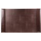 Dacasso Bonded Leather Side-Rail Desk Pad - Rectangular - 30" Width x 18" Depth - Felt - Bonded Leather - Brown