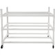 Champion Sports 30 Basketball Heavy-Duty Cart - 4 Casters - Plastic - 55" Length x 19" Width x 45" Height - White - 1 Each