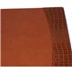 Protacini Cognac Brown Italian Patent Leather 34" x 20" Side-Rail Desk Pad - Rectangular - 34" Width - Italian Leather, Velvetee