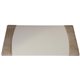 Protacini Breeze Beige Italian Patent Leather 34" x 20" Side-Rail Desk Pad - Rectangular - 34" Width - Italian Leather, Velvetee