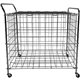 Champion Sports Portable Lockable Ball Locker - 4 Casters - Steel - 39" Length x 24" Width x 40" Height - Silver, Chrome - 1 Eac