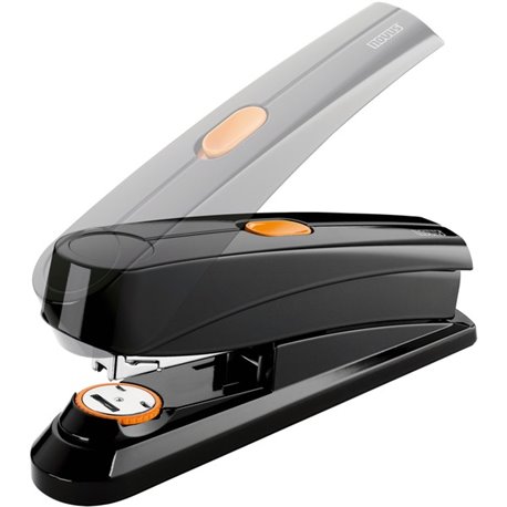 Novus B8fc Executive Stapler - Novus B8fc Flat Clinch Stapler, 70% Less Effort, 50 Sheet Capacity, Dual Staple Guide, German Eng