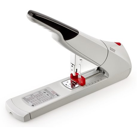 Novus B56 Heavy Duty Stapler - 20-210 Sheet Capacity, Anti-Jam, 3" Stapling Depth w/ Adjustable Guide, Staple Bypass, German Eng