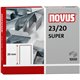 Novus 23/20 Super Heavy Duty Staples - 25/32" Leg - Silver - Steel1000 / Carton