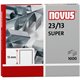 Novus 23/13 Super Heavy Duty Staples - 33/64" Leg - Silver - Steel1000 / Carton