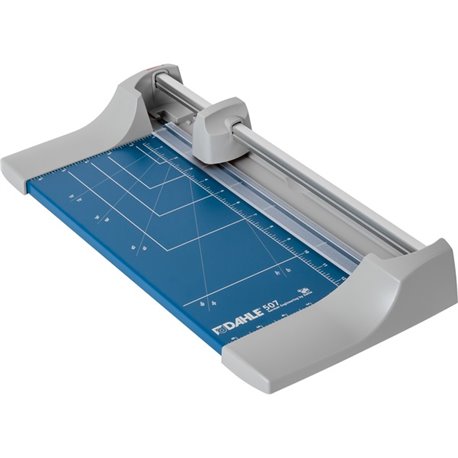 Dahle 507 Personal Rotary Trimmer - Cuts 8Sheet - 12" Cutting Length - 2.9" Height x 8.1" Width - Metal Base, Aluminum, Steel, P